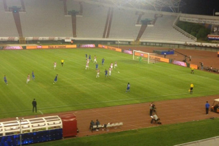 Illustration for article titled Someone Maybe Probably Etched A Swastika Onto The Pitch In Croatia